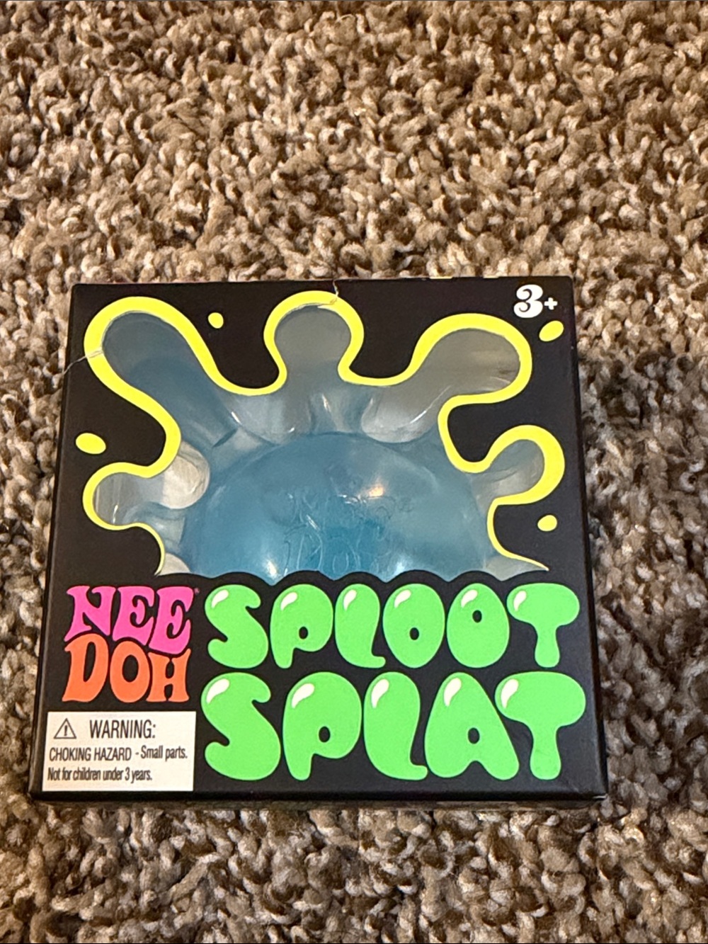 Needoh Sploot Splat blue squishy Toy